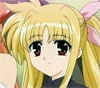 Fate Testarossa : L’amie de Nanoha qui est séparée d’elle, mais dont l’amitié ne s’effrite pas.